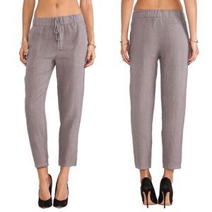 Krisa The Boyfriend Linen Pant in Sand NWT Size Medium